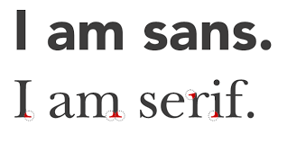 serif vs san serif