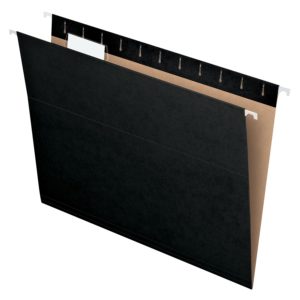 cool black hanging folders
