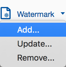 PDF watermarks