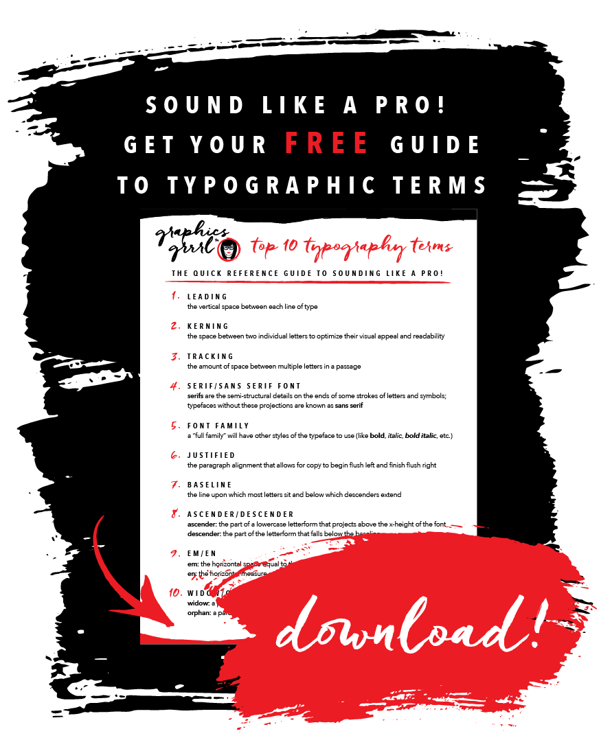 Grab your FREE typography guide!