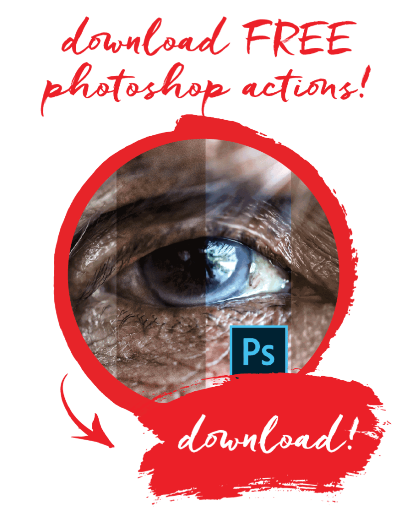 FREE Photoshop actions download!